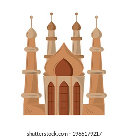 estilo aislado del templo de la mezquita musulmana