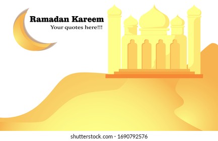 Vector de mezquita musulmana para ramadan