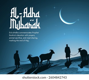 Muslim Nomads Celebrating Eid in the Desert – Vector Graphic