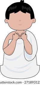 Ilustração do Vetor de Personagem Peregrino Muçulmano