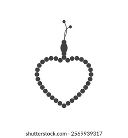 Muslim Prayer beads icon design