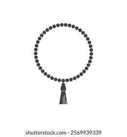 Muslim Prayer beads icon design