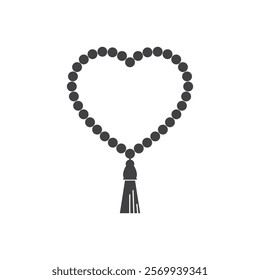 Muslim Prayer beads icon design