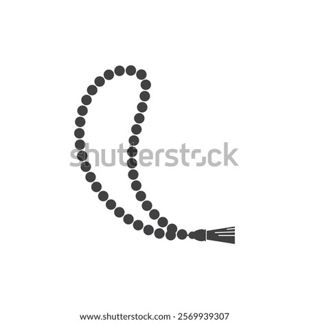 Muslim Prayer beads icon design