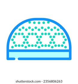 muslim prayer cap kufi color icon vector. muslim prayer cap kufi sign. isolated symbol illustration