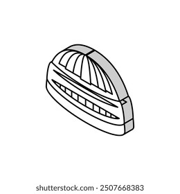 muslim prayer cap kufi isometric icon vector. muslim prayer cap kufi sign. isolated symbol illustration