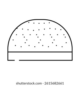 muslim prayer cap kufi line icon vector. muslim prayer cap kufi sign. isolated contour symbol black illustration