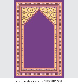 Muslim Prayer Rug islamic textile, ornamental mosque flooring