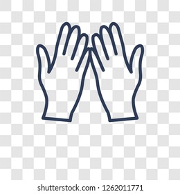 Muslim Praying Hands icon. Trendy Muslim Praying Hands logo concept on transparent background from Religion-2 collection