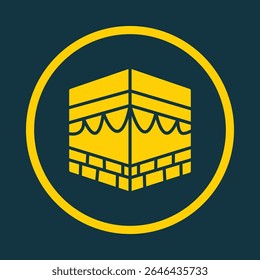 Muslim Qibla direction trendy vector art design likely amazing design colorful useful illustration.eps