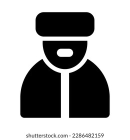 muslim of ramadan month solid icon set