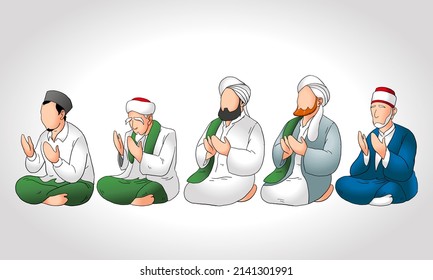 The Muslim Scholars Are Praying To God Almighty