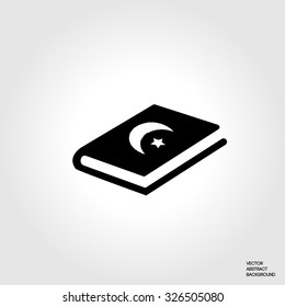 Muslim scripture. Koran book. symbol of Islam