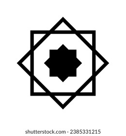 Moschus-Stern-Symbol, einzelne Vektorgrafik