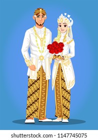 Muslim Sunda Wedding Couple.