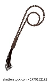 muslim tasbih sacred accessory icon