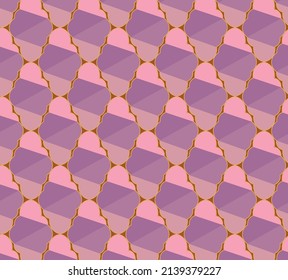 Muslim Traditional Background, Ramadan Turkish Mosque Motif.Turkish Mosque Window, Islamic Argyle Seamless Design, Vector Moroccan Rhombus Muslim Textile Background.