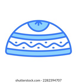 Diseño de vectores de capuchas tradicionales musulmanes en estilo moderno, icono fácil de usar