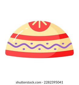 Muslim traditional cap vector design in modern style, easy to use icon