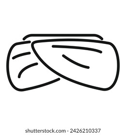Muslim turban icon outline vector. Ethnic religion accessories. Man head headgear