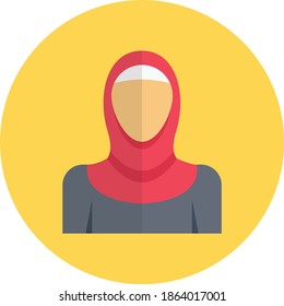 icono de color plano vector musulmán