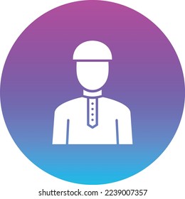 Muslim vector icon. Can be used for printing, mobile and web applications.