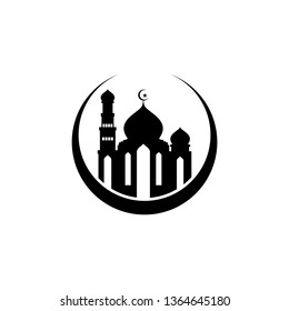 Muslim vector mosque logo design