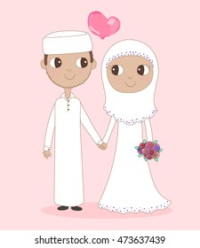 Muslim Wedding Cartoon Images Stock Photos Vectors Shutterstock