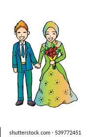Muslim wedding dress
