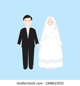 muslim wedding illustration
