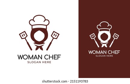 Muslim Woman Chef Logo Chef Symbol Stock Vector (Royalty Free ...