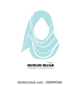Muslim woman  icon with hijab. Asian muslim traditional  hijab.islam woman sign.vector illustration.