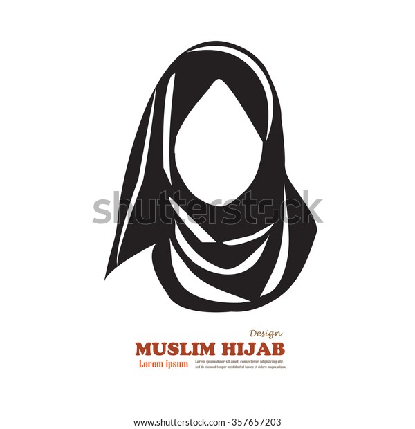 Muslim woman  icon with hijab.\
Asian muslim traditional  hijab.islam woman sign.vector\
illustration.