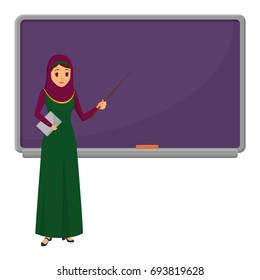 Indian Teacher Wearing Saree Holding Stick Stock Vector (Royalty Free ...