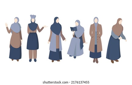 2,017 Women wear hijab set Images, Stock Photos & Vectors | Shutterstock