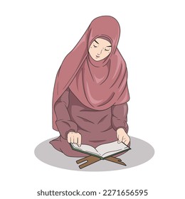 Muslim women recite the Koran