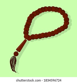 Muslim wooden rosary consisting of 33 beads