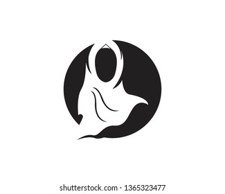 Muslimah hijab icon vector design illustration