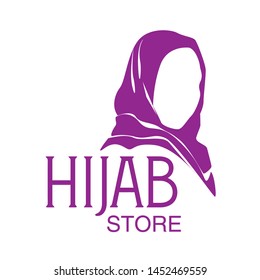 Muslimah hijab Logo template vector illustration design - Vector