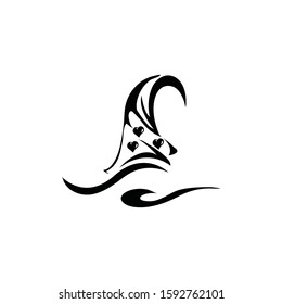 Muslimah hijab Logo template vector illustration design