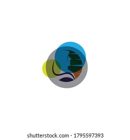 Muslimah hijab Logo template vector illustration design
