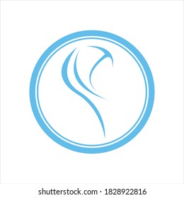 Muslimah hijab Logo template vector illustration design