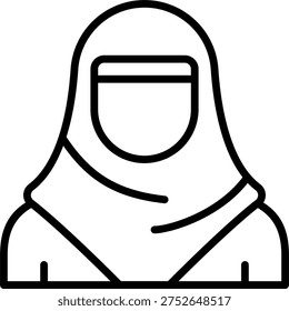 Muslimah vector for Ramadan prayer concept, Islamic woman illustration for modest lifestyle and worship