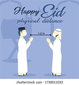 
Muslims are beating drum for Eid prayer,en eid physical distance