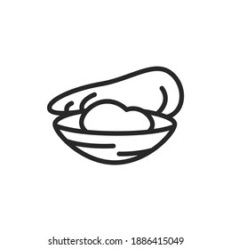 Mussel color line icon. Pictogram for web page, mobile app, promo. Editable stroke.