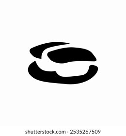 mussel food icon sign vector