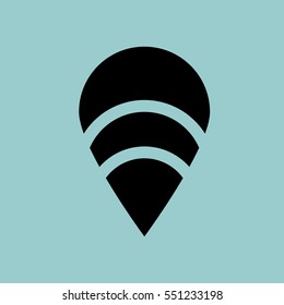 mussel icon. isolated sign symbol