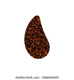 Mussel mollusc spiral pattern color silhouette aquatic animal