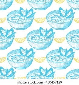Mussel soup pattern
