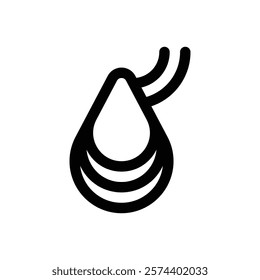 Mussels. Editable stroke vector icon.